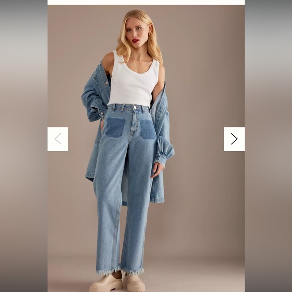 Anthropologie seventy + mochi Mabel high waisted wide leg jeans - Picture 16 of 16